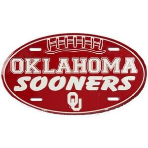 Oklahoma Sooners NCAA Oval License Plate